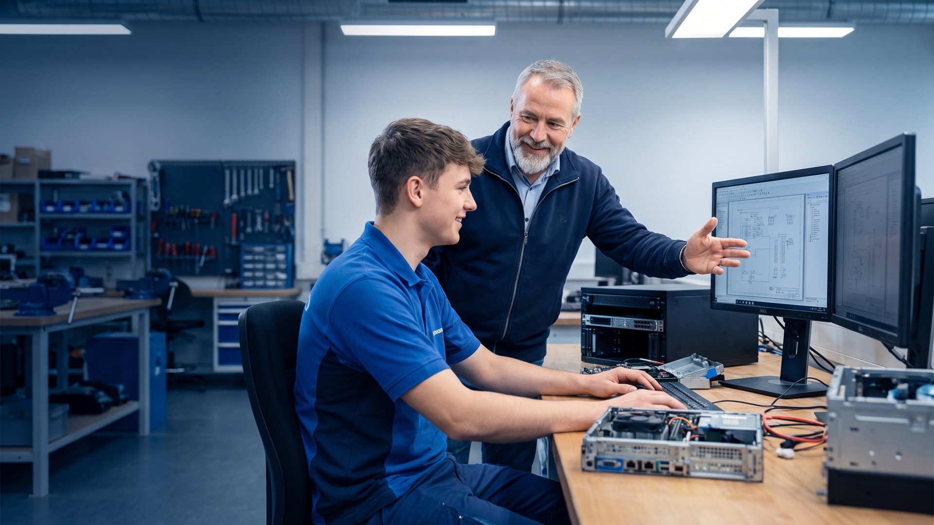 Auszubildender zum Fachinformatiker Systemintegration bei badata im Bremer Rechenzentrum