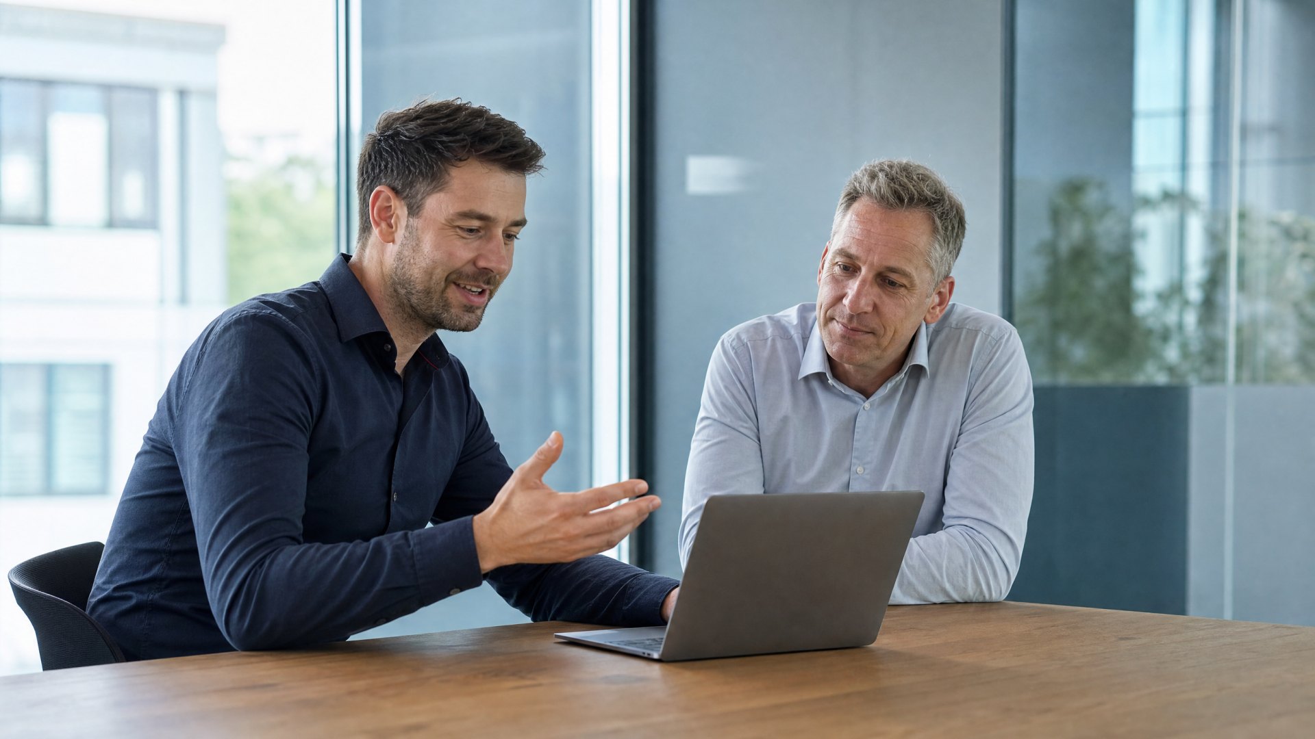 IT-Consultant von badata bei der Beratung eines Mittelstandskunden zu Managed Services und Cloud in Ritterhude bei Bremen